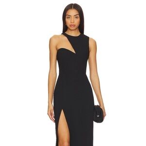 Amanda Uprichard X REVOLVE Gilda Gown in Black